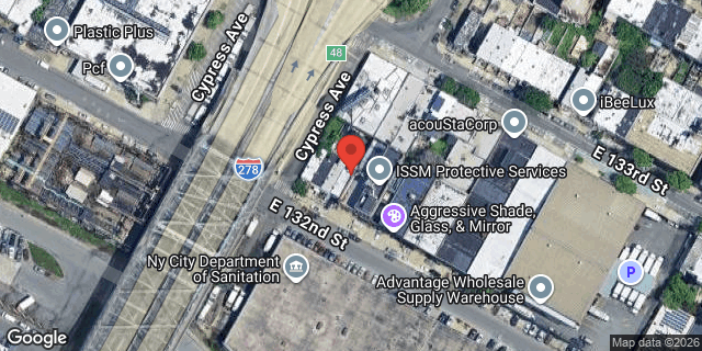 Aerial map of 691 EAST 132 STREET, Bronx