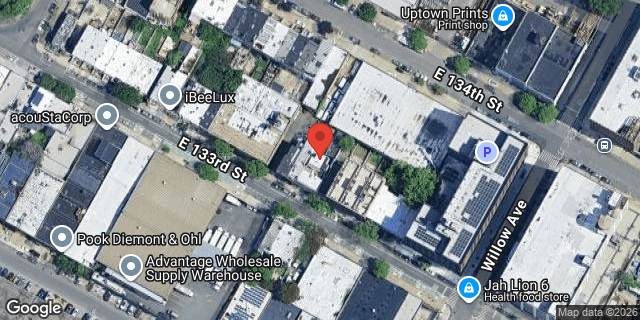 Aerial map of 739 EAST 133 STREET, Bronx