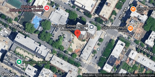 Aerial map of 1 WEST 117 STREET, Manhattan