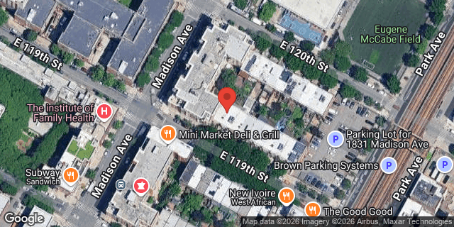 Aerial map of 1481 5 AVENUE, Manhattan