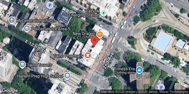 Aerial map of 2409 2 AVENUE, Manhattan