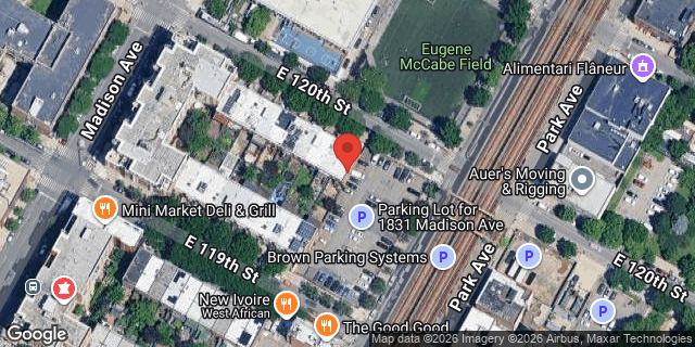 Aerial map of 70 EAST 120 STREET, Manhattan