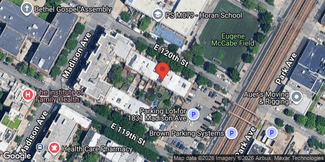 Aerial map of 62 EAST 120 STREET, Manhattan