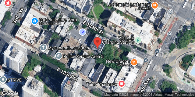 Aerial map of 230 EAST 124 STREET, Manhattan