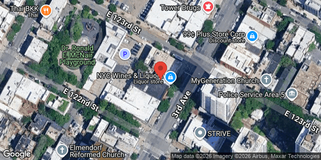 Aerial map of 2256 3 AVENUE, Manhattan
