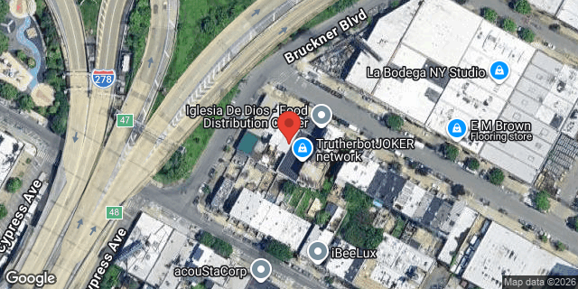 Aerial map of 694 EAST 134 STREET, Bronx