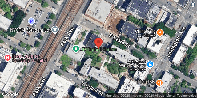 Aerial map of 112 EAST 123 STREET, Manhattan