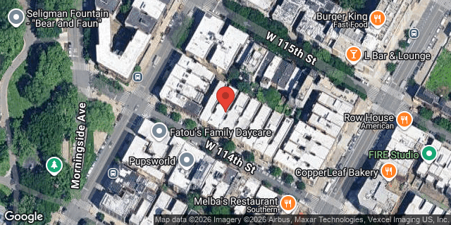 Aerial map of 313 WEST 114 STREET, Manhattan