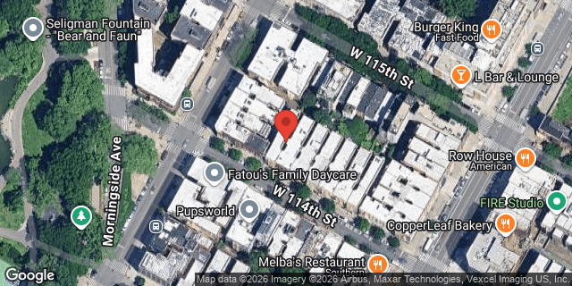Aerial map of 315 WEST 114 STREET, Manhattan
