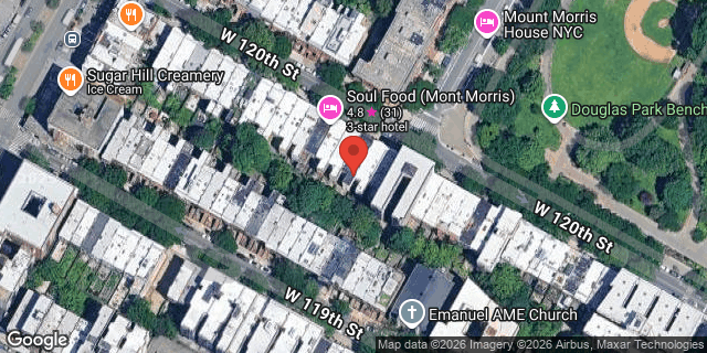 Aerial map of 50 WEST 120 STREET, Manhattan