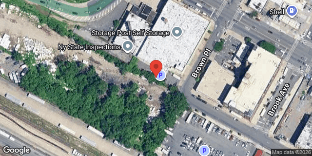 Aerial map of EAST 132 STREET, Bronx