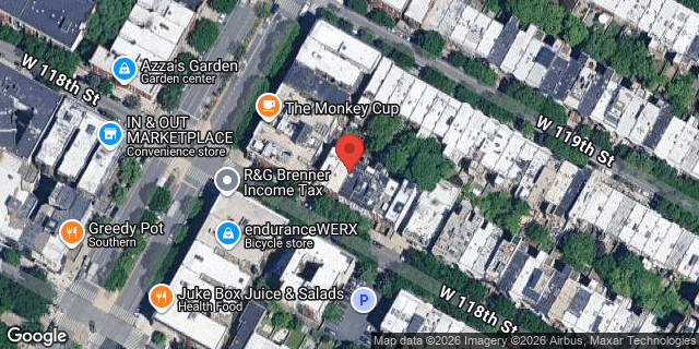 Aerial map of 155 WEST 118 STREET, Manhattan