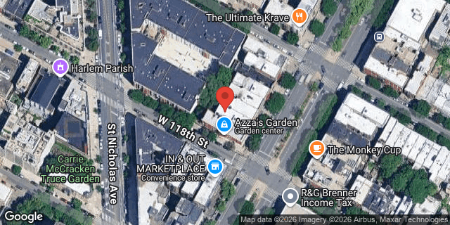 Aerial map of 203 WEST 118 STREET, Manhattan