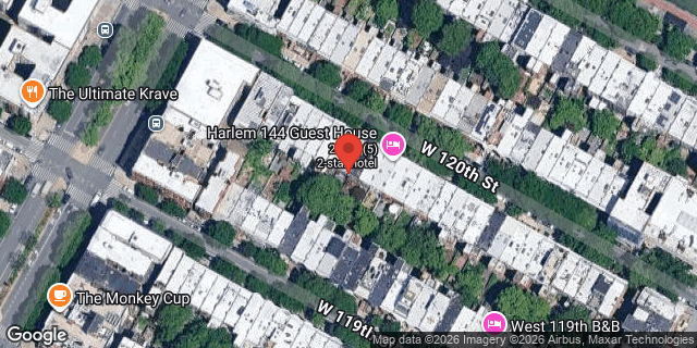 Aerial map of 150 WEST 120 STREET, Manhattan