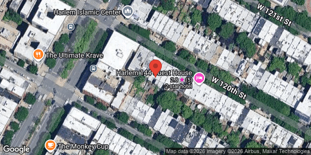 Aerial map of 160 WEST 120 STREET, Manhattan