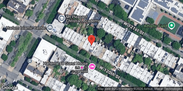 Aerial map of 143 WEST 120 STREET, Manhattan