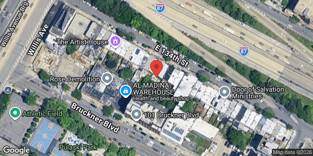 Aerial map of 436 EAST 134 STREET, Bronx
