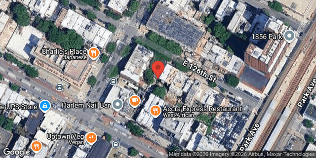 Aerial map of 46 EAST 126 STREET, Manhattan