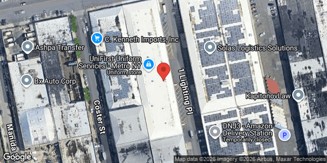 Aerial map of 1290 VIELE AVENUE, Bronx