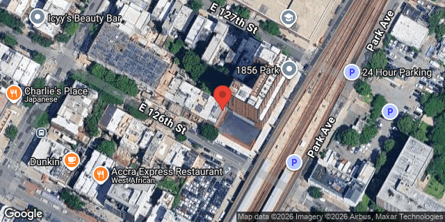 Aerial map of 59 EAST 126 STREET, Manhattan