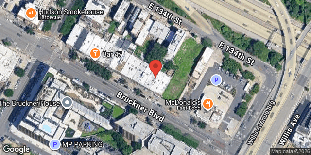 Aerial map of 65 BRUCKNER BOULEVARD, Bronx