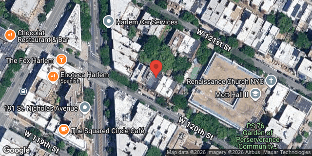 Aerial map of 237 WEST 120 STREET, Manhattan