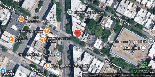 Aerial map of 245 WEST 120 STREET, Manhattan