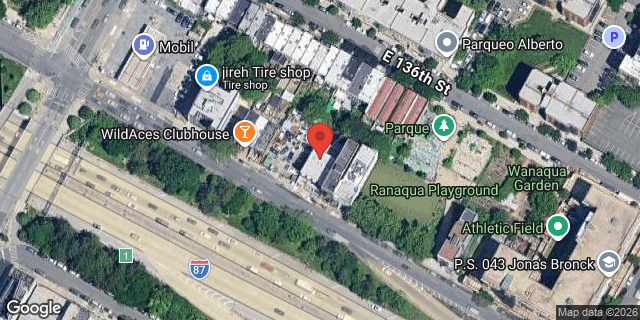 Aerial map of 433 EAST 135 STREET, Bronx