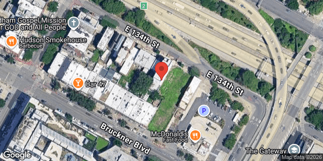 Aerial map of 358 EAST 134 STREET, Bronx