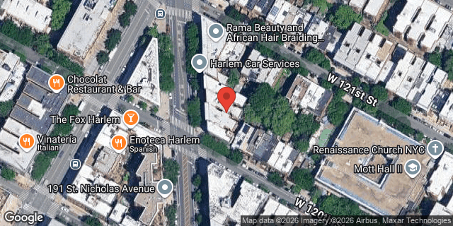 Aerial map of 204 ST NICHOLAS AVENUE, Manhattan