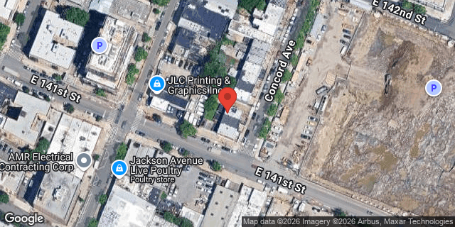 Aerial map of 325 CONCORD AVENUE, Bronx