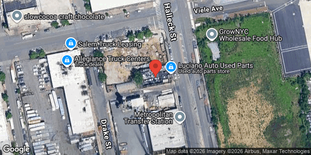 Aerial map of 275 HALLECK STREET, Bronx