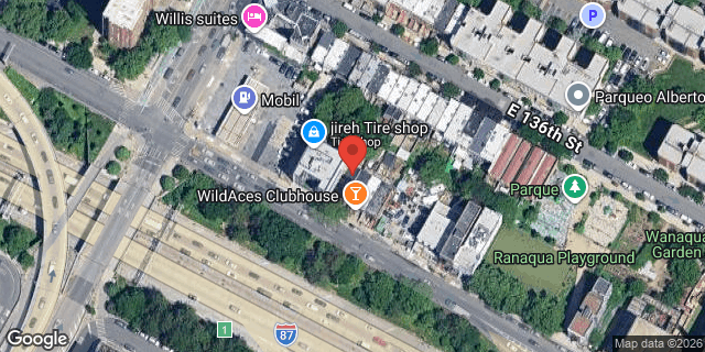 Aerial map of 419 EAST 135 STREET, Bronx