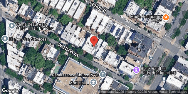 Aerial map of 219 WEST 121 STREET, Manhattan