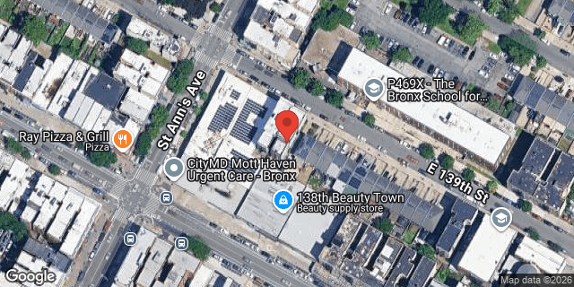 Aerial map of 576 EAST 139 STREET, Bronx