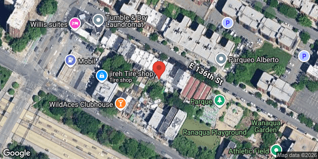 Aerial map of 432 EAST 136 STREET, Bronx