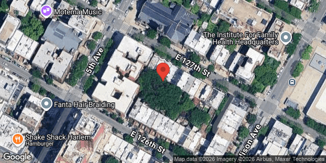 Aerial map of 12 EAST 127 STREET, Manhattan