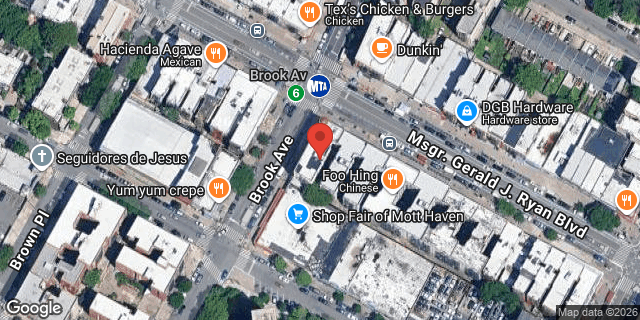 Aerial map of 512 EAST 138 STREET, Bronx