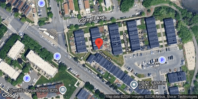 Aerial map of 100 COVE COURT, Bronx
