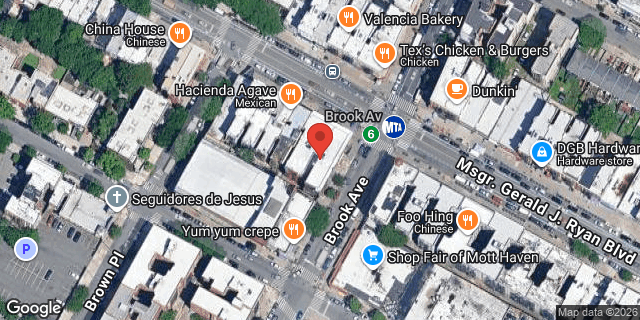 Aerial map of 231 BROOK AVENUE, Bronx
