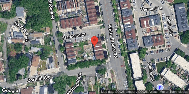 Aerial map of 107 WHITE PLAINS ROAD, Bronx