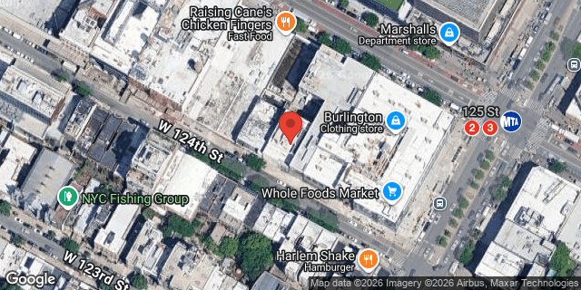 Aerial map of 119 WEST 124 STREET, Manhattan