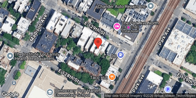 Aerial map of 62 EAST 129 STREET, Manhattan