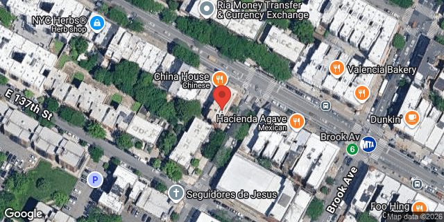 Aerial map of 229 BROWN PLACE, Bronx