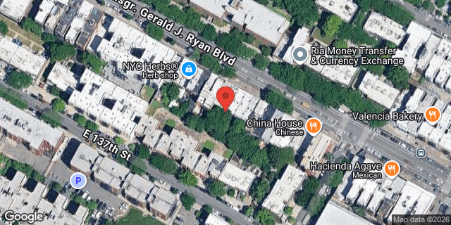 Aerial map of 464 EAST 138 STREET, Bronx
