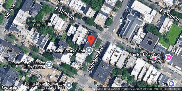 Aerial map of 32 EAST 129 STREET, Manhattan
