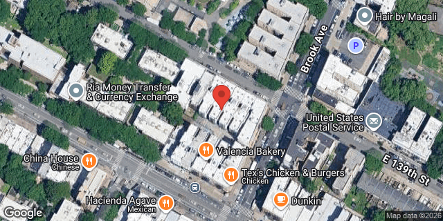 Aerial map of 496 EAST 139 STREET, Bronx