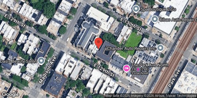 Aerial map of 49 EAST 129 STREET, Manhattan