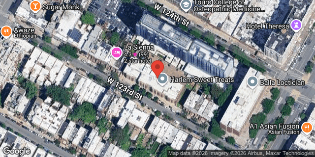 Aerial map of 225 WEST 123 STREET, Manhattan