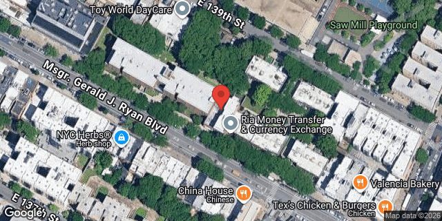 Aerial map of 467 EAST 138 STREET, Bronx